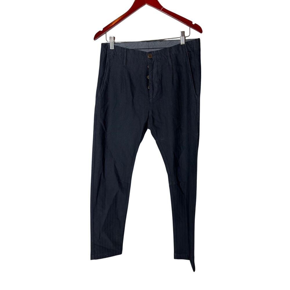 Novemb3r men fisher pants in washed navy sz 31x30